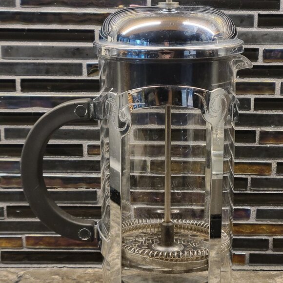 STARBUCKS BARISTA FRENCH PRESS COFFEE GLASS STAINLESS 8 CUP 34 OZ MADE BY BODUM - Picture 2 of 11